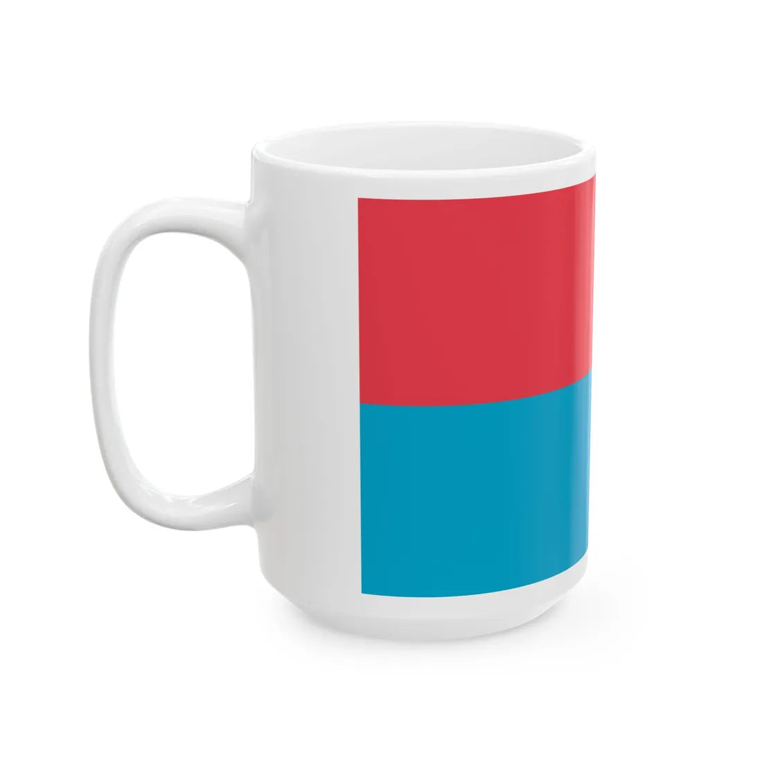 Flag of Novovodolazkyj (Ukraine) White Coffee Mug - Go Mug Yourself