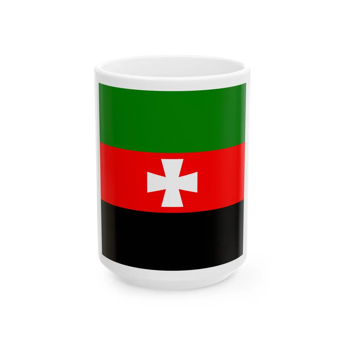 Flag of Novovolynsk (Ukraine) White Coffee Mug 15oz - Go Mug Yourself