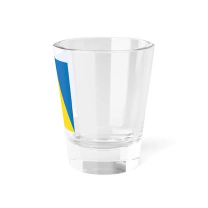 Flag of Novyi Rozdil (Ukraine) Shot Glass 1.5oz - Go Mug Yourself