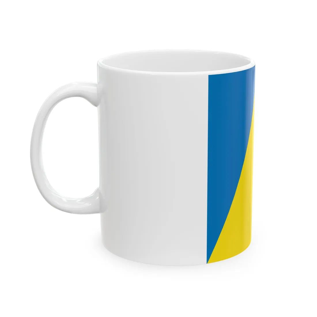 Flag of Novyi Rozdil (Ukraine) White Coffee Mug - Go Mug Yourself