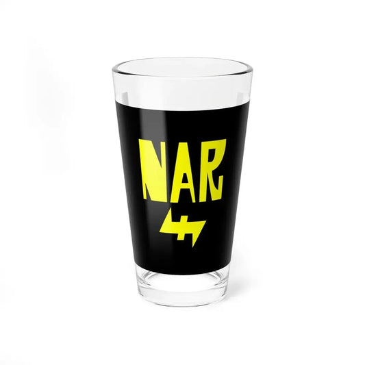 Flag of Nuclei Armati Rivoluzionari (Italy) Pint Glass 16oz 16oz - Go Mug Yourself