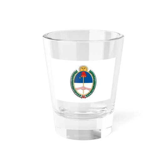 Flag of Nuestra Libertad Civil ceremonial (Argentina) Shot Glass 1.5oz 1.5oz - Go Mug Yourself