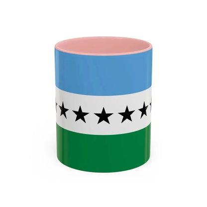 Flag of Nueva Loja Ecuador - Accent Coffee Mug 11oz Pink - Go Mug Yourself