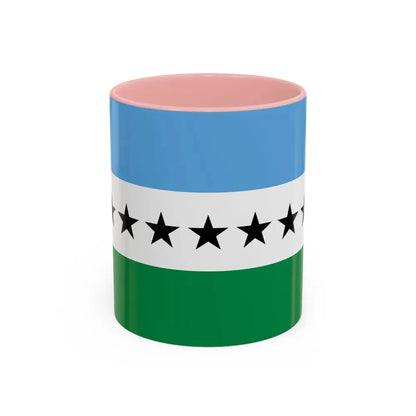 Flag of Nueva Loja Ecuador - Accent Coffee Mug 11oz Pink - Go Mug Yourself