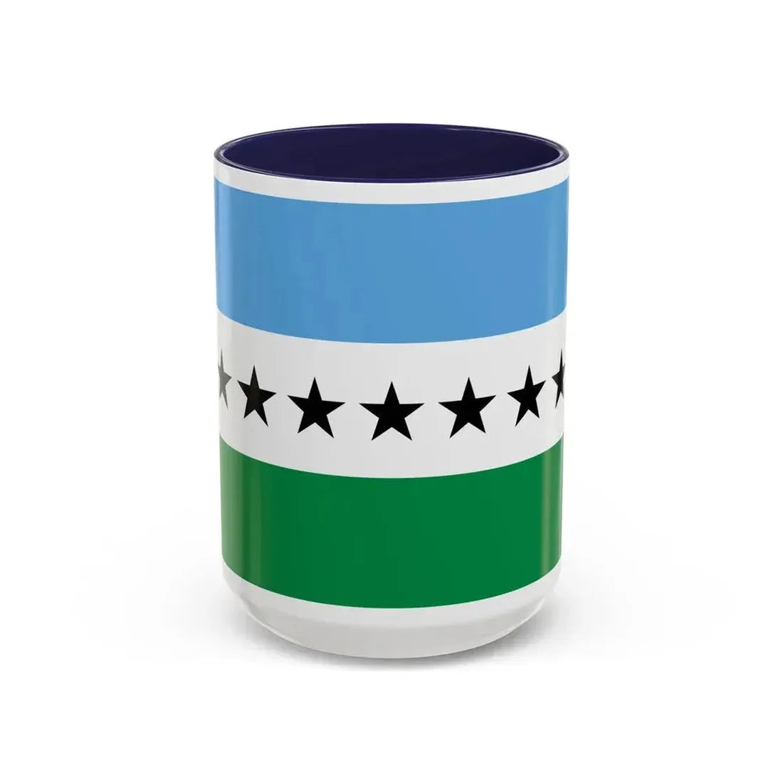 Flag of Nueva Loja Ecuador - Accent Coffee Mug 15oz Navy - Go Mug Yourself