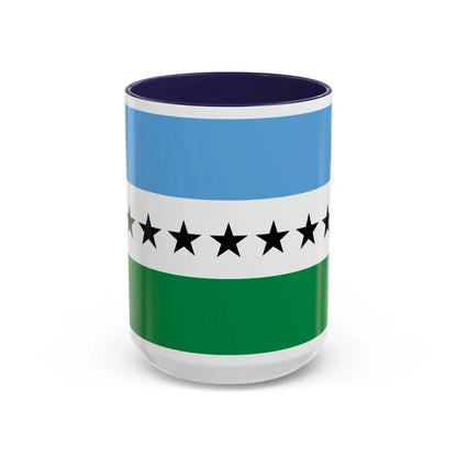 Flag of Nueva Loja Ecuador - Accent Coffee Mug 15oz Navy - Go Mug Yourself