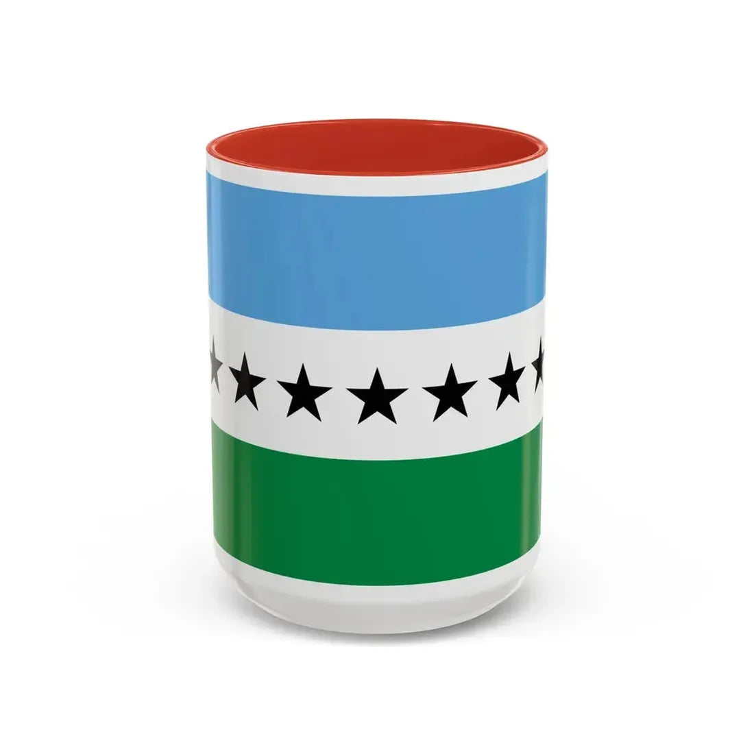 Flag of Nueva Loja Ecuador - Accent Coffee Mug 15oz Red - Go Mug Yourself