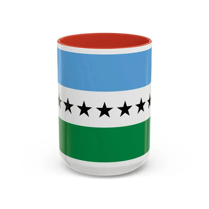 Flag of Nueva Loja Ecuador - Accent Coffee Mug 15oz Red - Go Mug Yourself