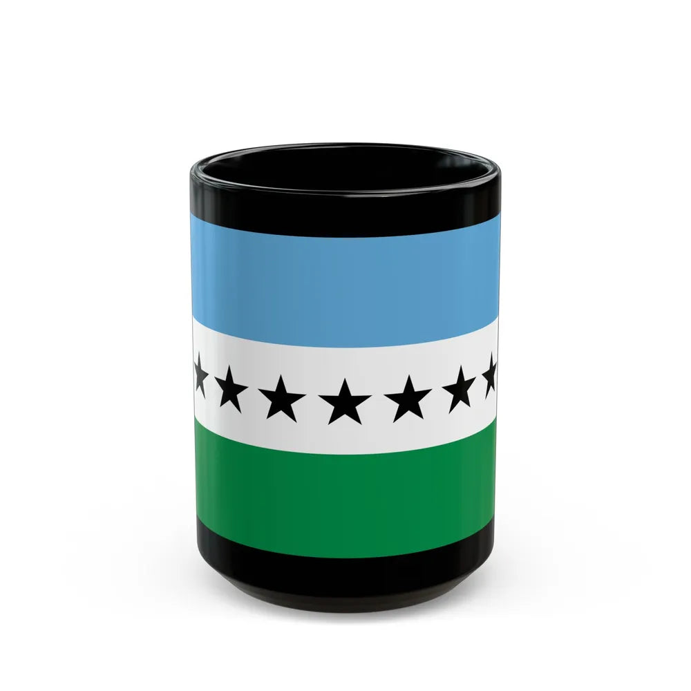 Flag of Nueva Loja Ecuador - Black Coffee Mug-15oz-Go Mug Yourself