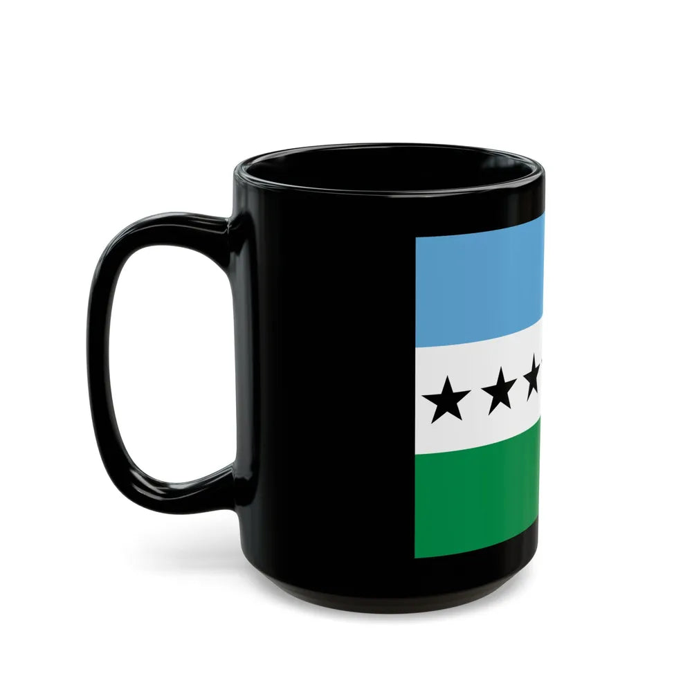 Flag of Nueva Loja Ecuador - Black Coffee Mug-Go Mug Yourself