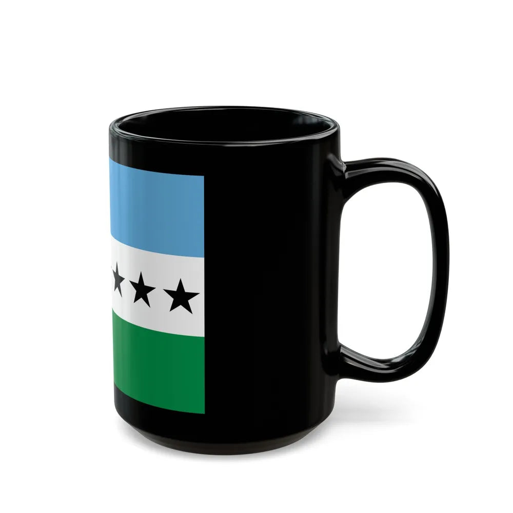 Flag of Nueva Loja Ecuador - Black Coffee Mug-Go Mug Yourself