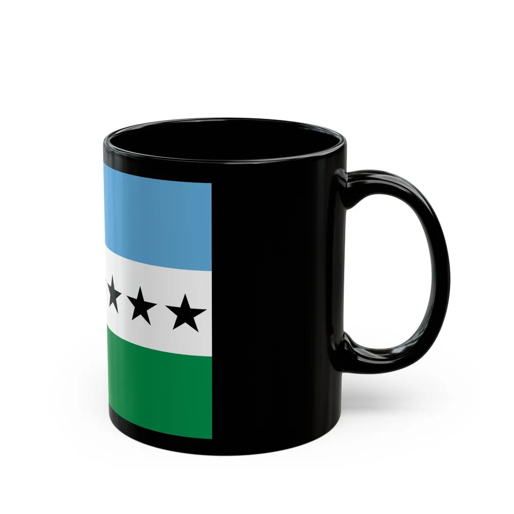 Flag of Nueva Loja Ecuador - Black Coffee Mug-Go Mug Yourself