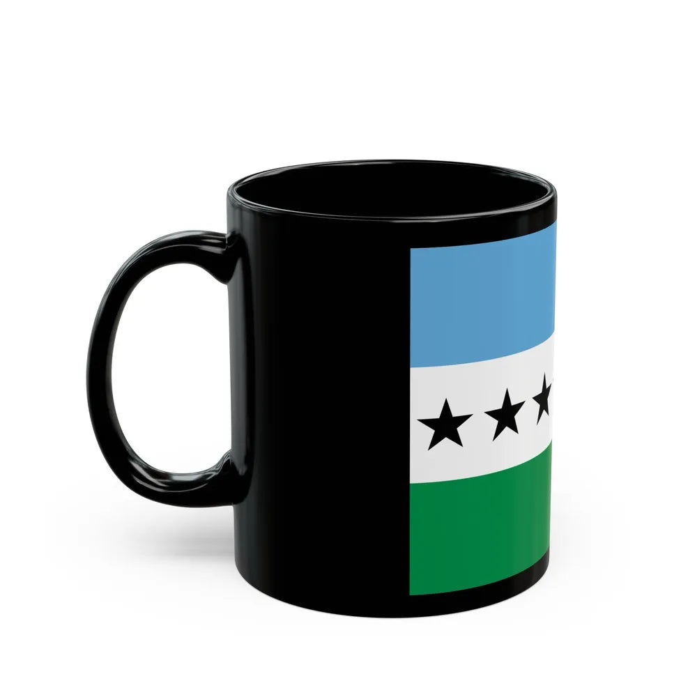 Flag of Nueva Loja Ecuador - Black Coffee Mug-Go Mug Yourself