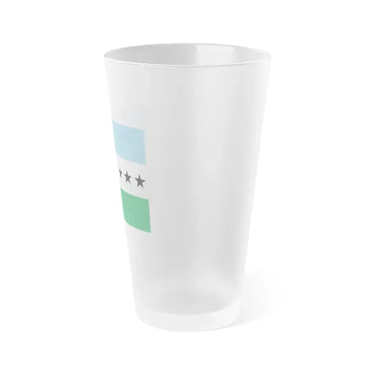 Flag of Nueva Loja Ecuador - Frosted Pint Glass 16oz - Go Mug Yourself