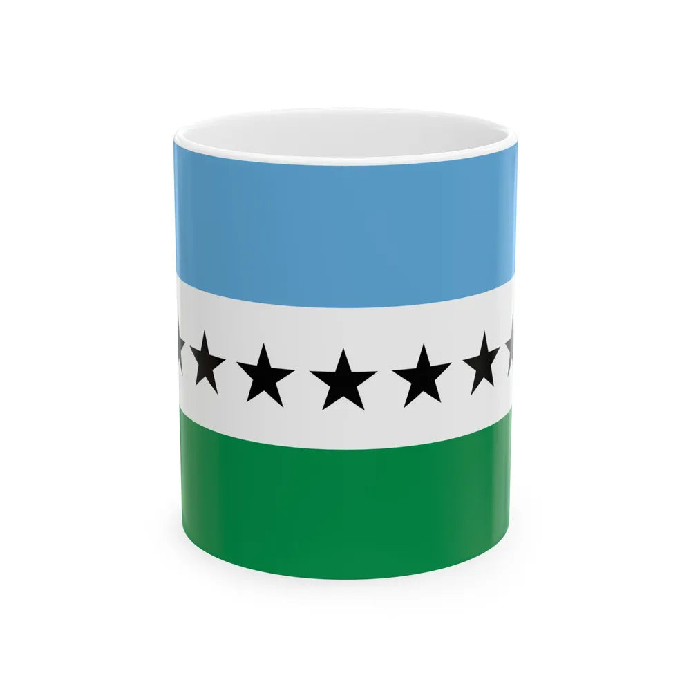 Flag of Nueva Loja Ecuador - White Coffee Mug-11oz-Go Mug Yourself