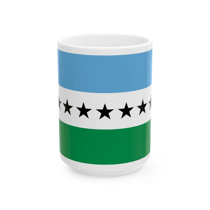 Flag of Nueva Loja Ecuador - White Coffee Mug-15oz-Go Mug Yourself