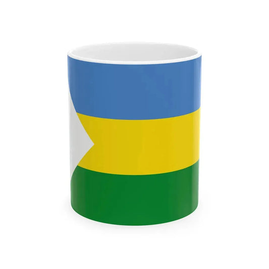 Flag of Nuevo Chimbote (Peru) White Coffee Mug 11oz - Go Mug Yourself
