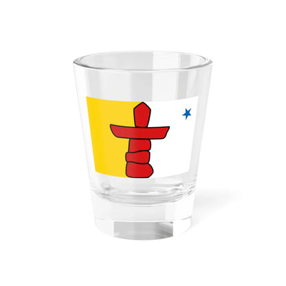 Flag of Nunavut 3-2 (Canada) Shot Glass 1.5oz 1.5oz - Go Mug Yourself