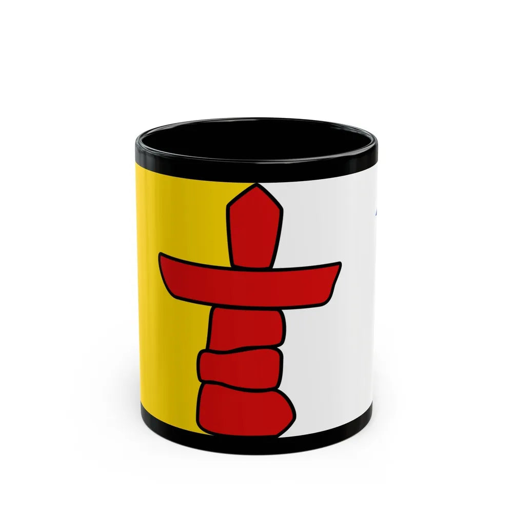 Flag of Nunavut Canada - Black Coffee Mug-11oz-Go Mug Yourself