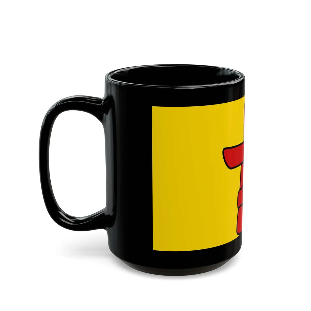 Flag of Nunavut Canada - Black Coffee Mug-Go Mug Yourself