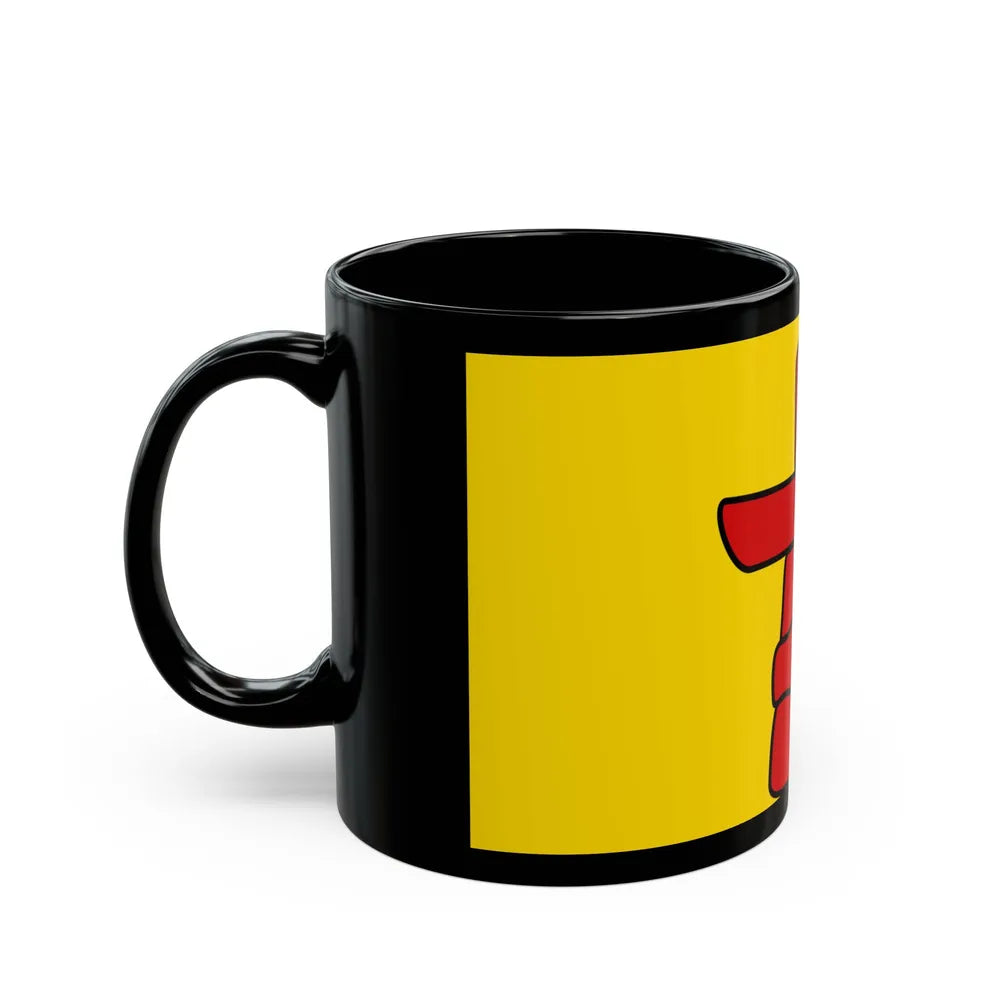 Flag of Nunavut Canada - Black Coffee Mug-Go Mug Yourself