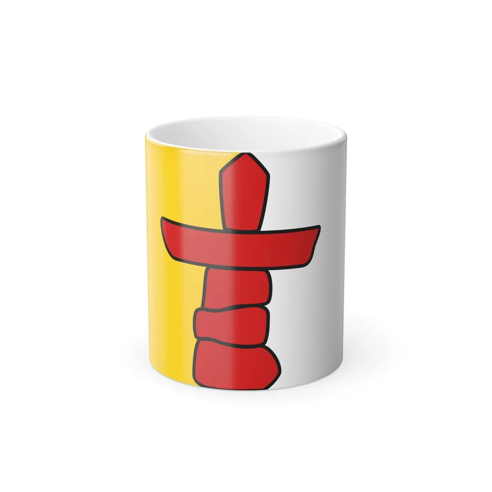 Flag of Nunavut Canada - Color Changing Coffee Mug-11oz-Go Mug Yourself