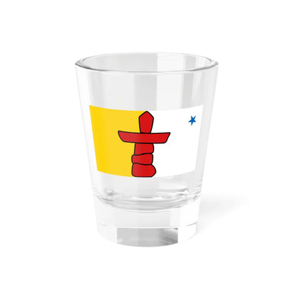 Flag of Nunavut (Canada) Shot Glass 1.5oz 1.5oz - Go Mug Yourself