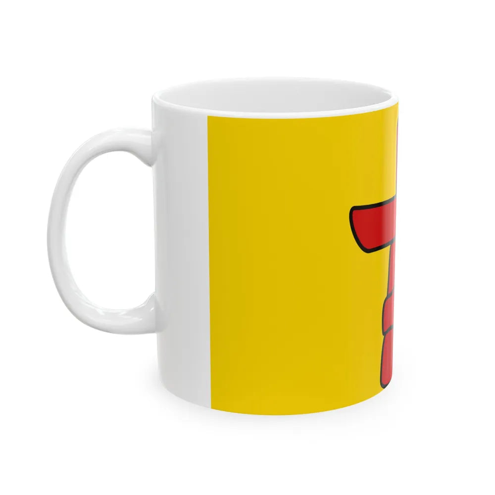 Flag of Nunavut Canada - White Coffee Mug-Go Mug Yourself