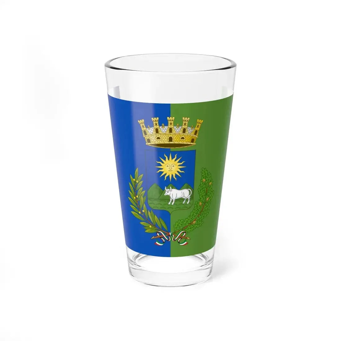 Flag of Nuoro (Italy) Pint Glass 16oz 16oz - Go Mug Yourself