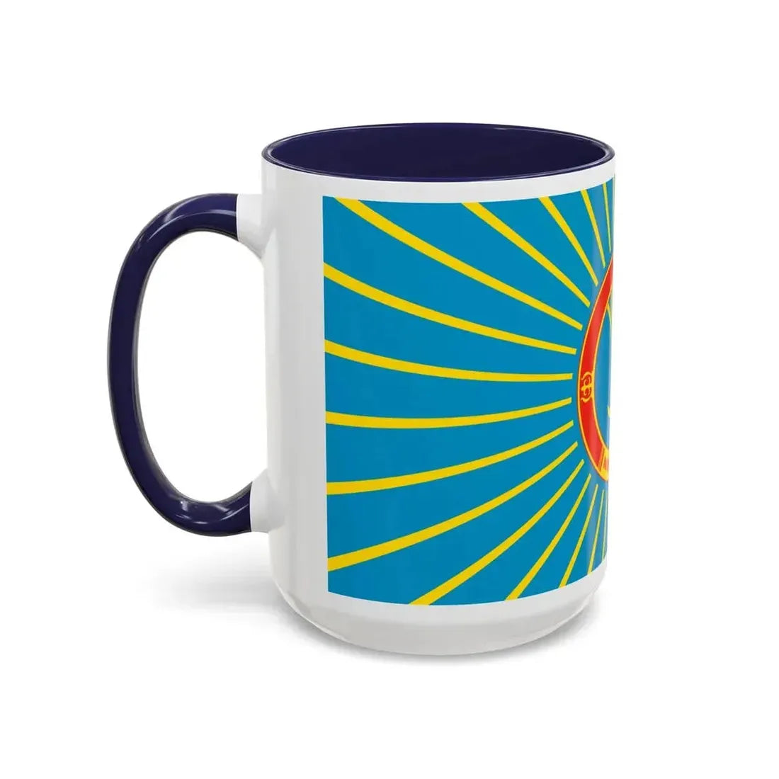 Flag of Nur Sultan Kazakhstan - Accent Coffee Mug - Go Mug Yourself