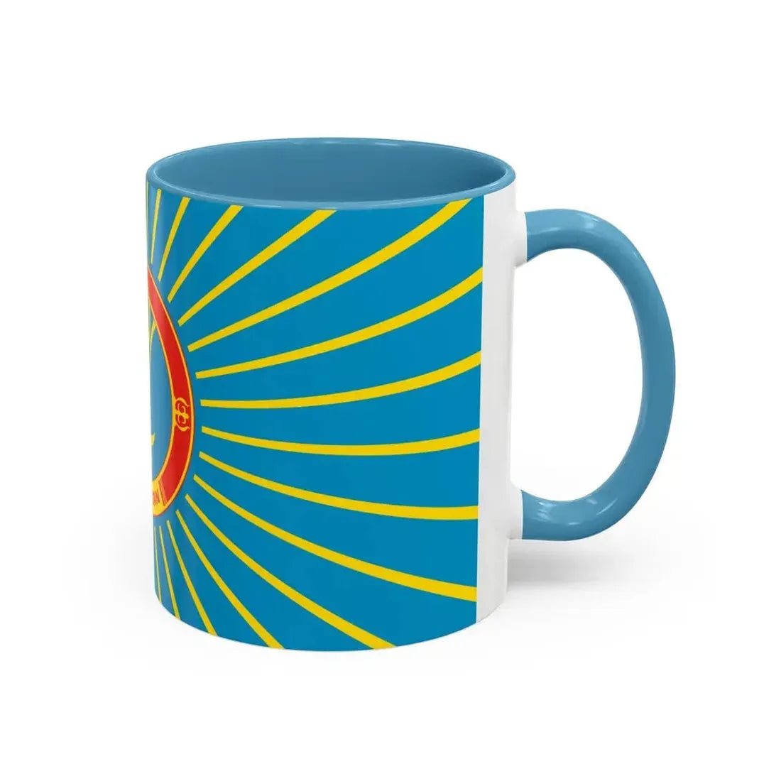 Flag of Nur Sultan Kazakhstan - Accent Coffee Mug - Go Mug Yourself