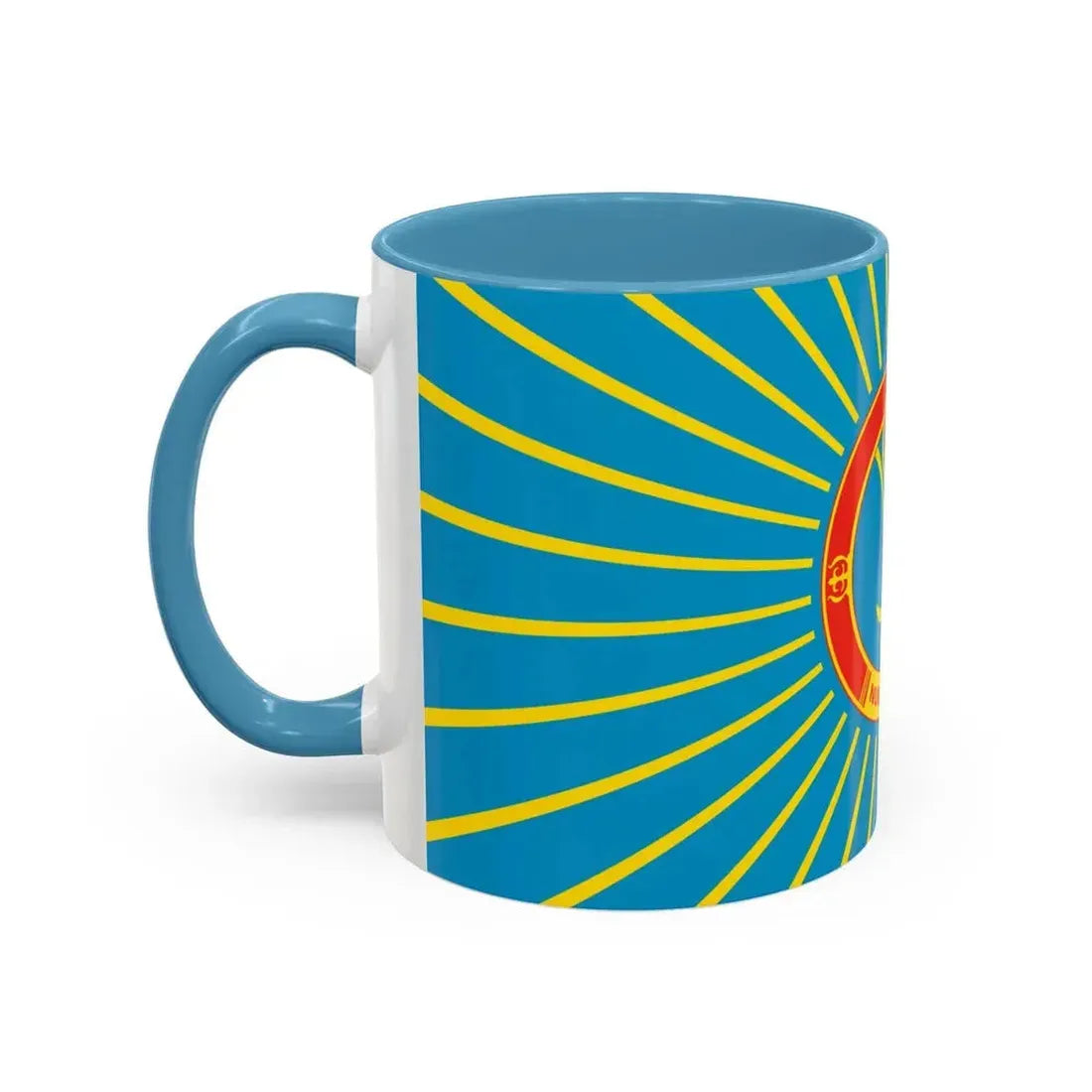 Flag of Nur Sultan Kazakhstan - Accent Coffee Mug - Go Mug Yourself