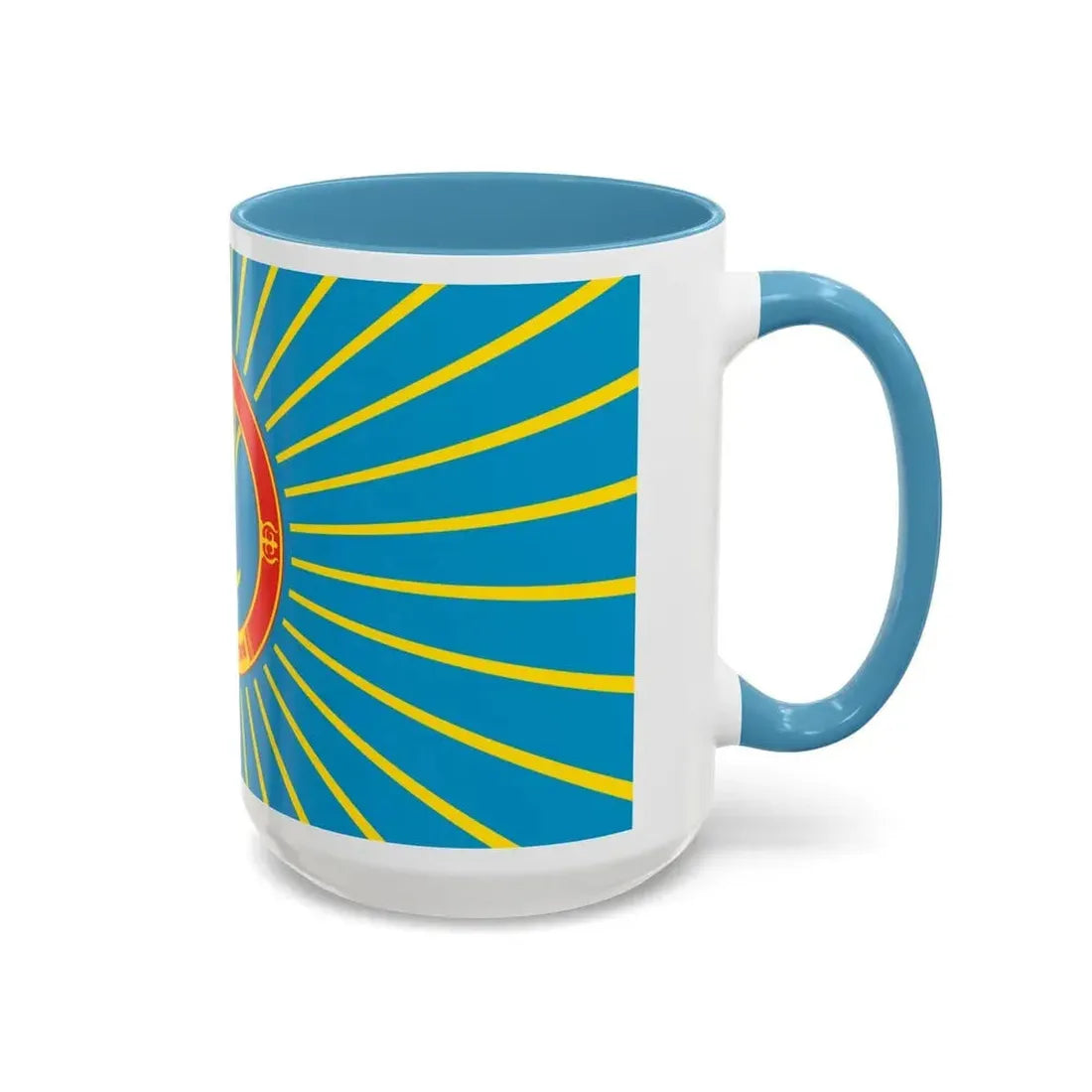 Flag of Nur Sultan Kazakhstan - Accent Coffee Mug - Go Mug Yourself