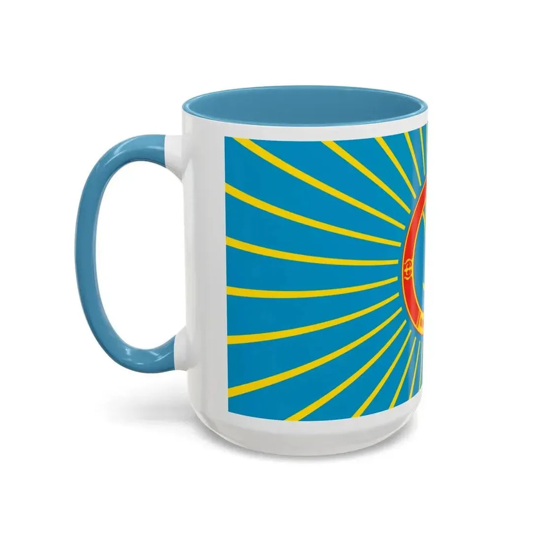 Flag of Nur Sultan Kazakhstan - Accent Coffee Mug - Go Mug Yourself