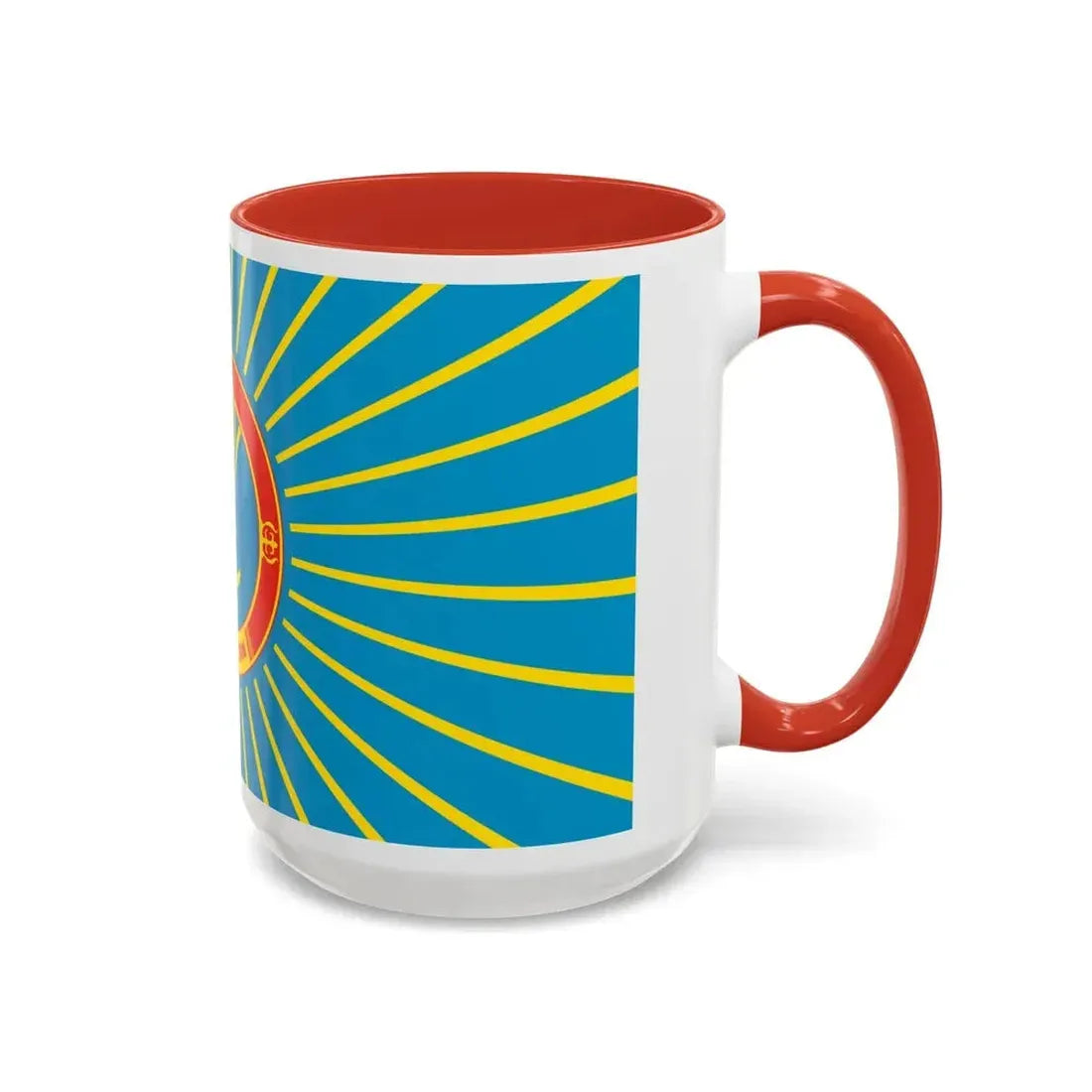 Flag of Nur Sultan Kazakhstan - Accent Coffee Mug - Go Mug Yourself