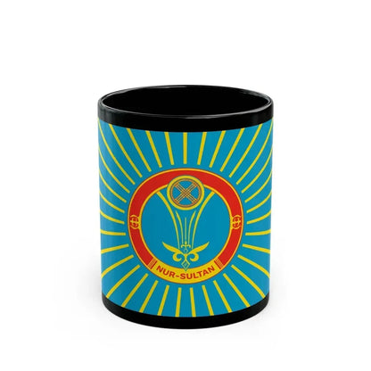 Flag of Nur Sultan Kazakhstan - Black Coffee Mug 11oz - Go Mug Yourself