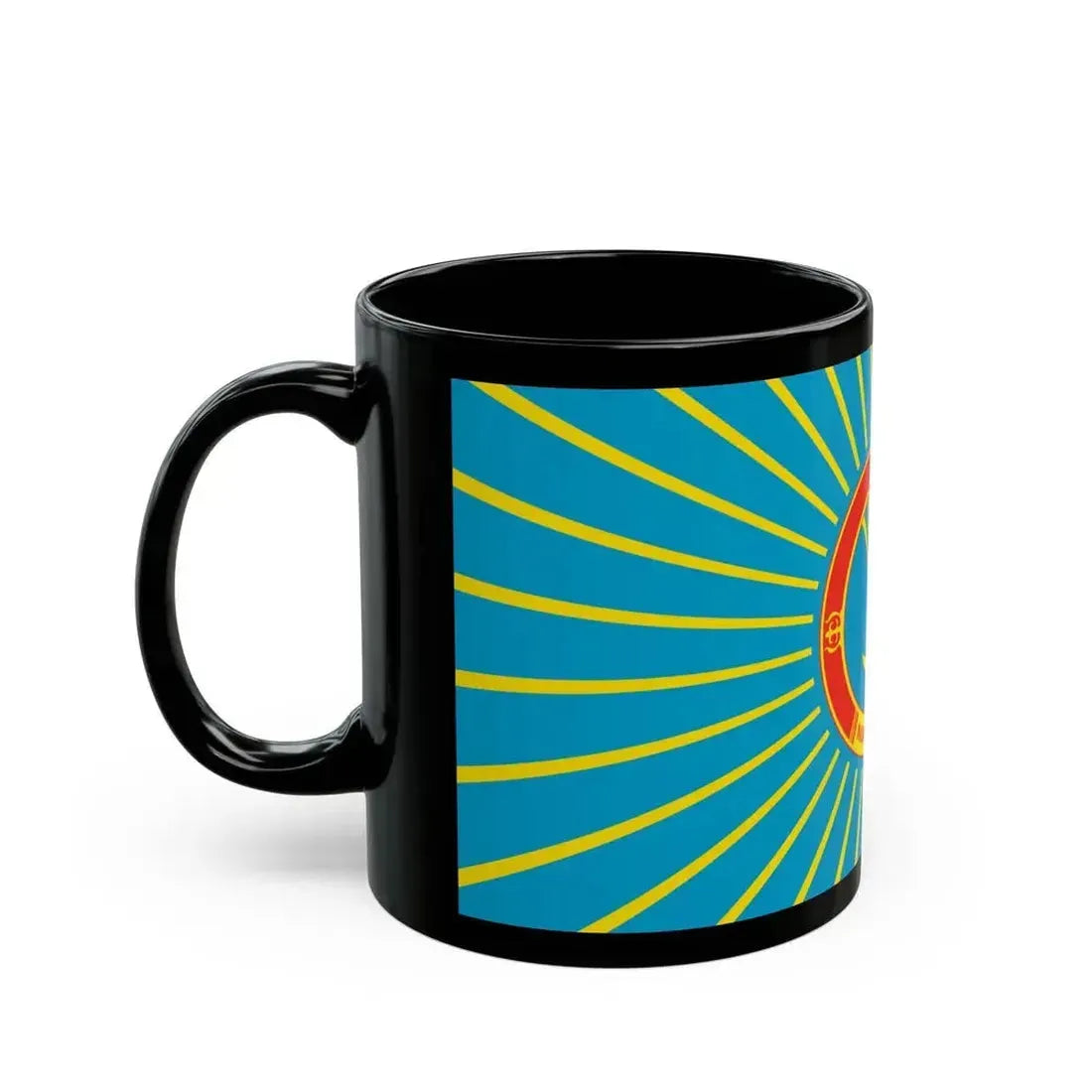 Flag of Nur Sultan Kazakhstan - Black Coffee Mug - Go Mug Yourself