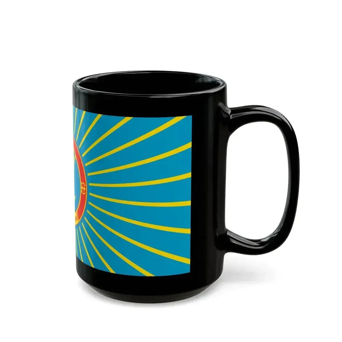 Flag of Nur Sultan Kazakhstan - Black Coffee Mug - Go Mug Yourself