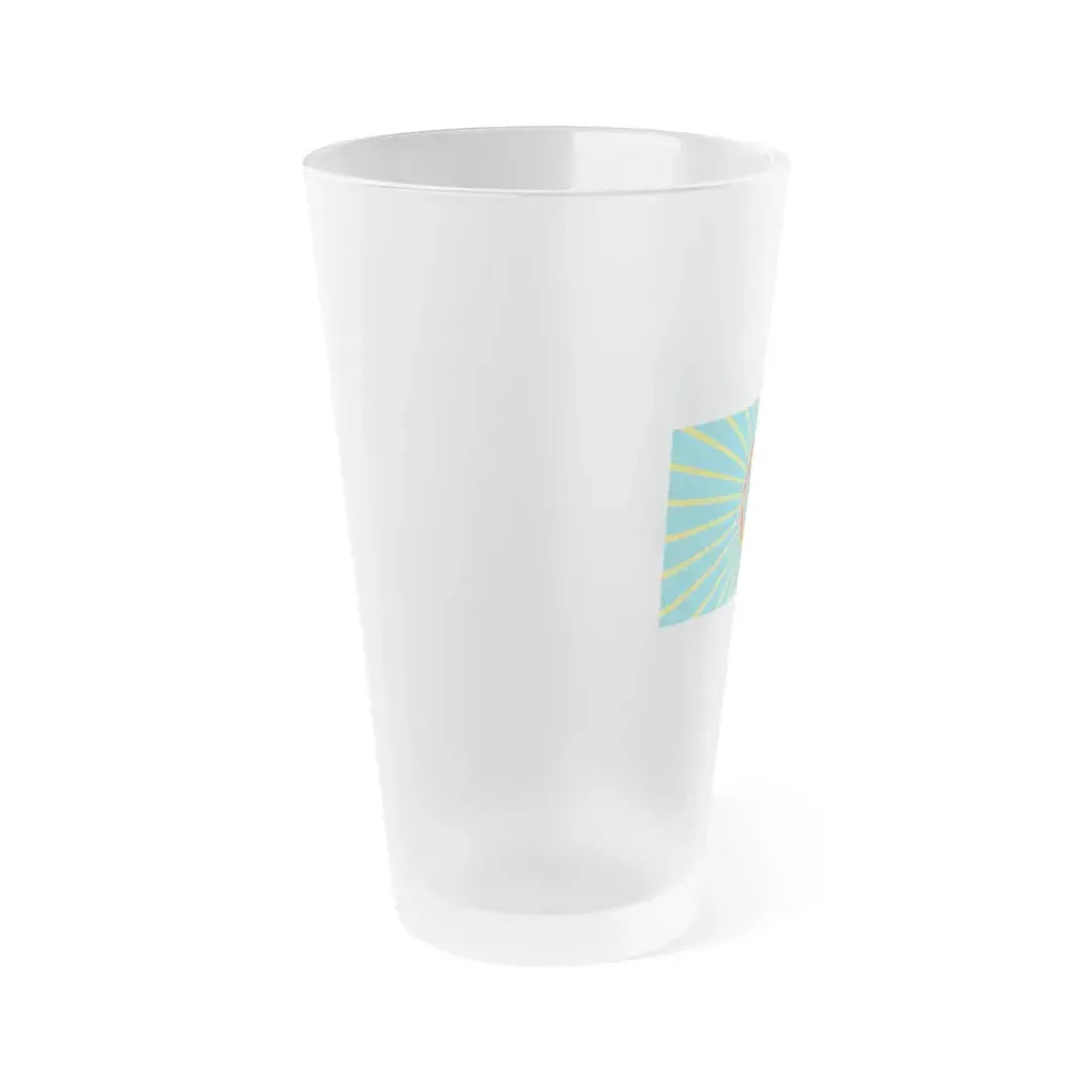 Flag of Nur Sultan Kazakhstan - Frosted Pint Glass 16oz - Go Mug Yourself
