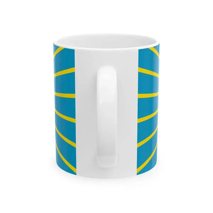 Flag of Nur-Sultan Kazakhstan (Kazakhstan) White Coffee Mug - Go Mug Yourself