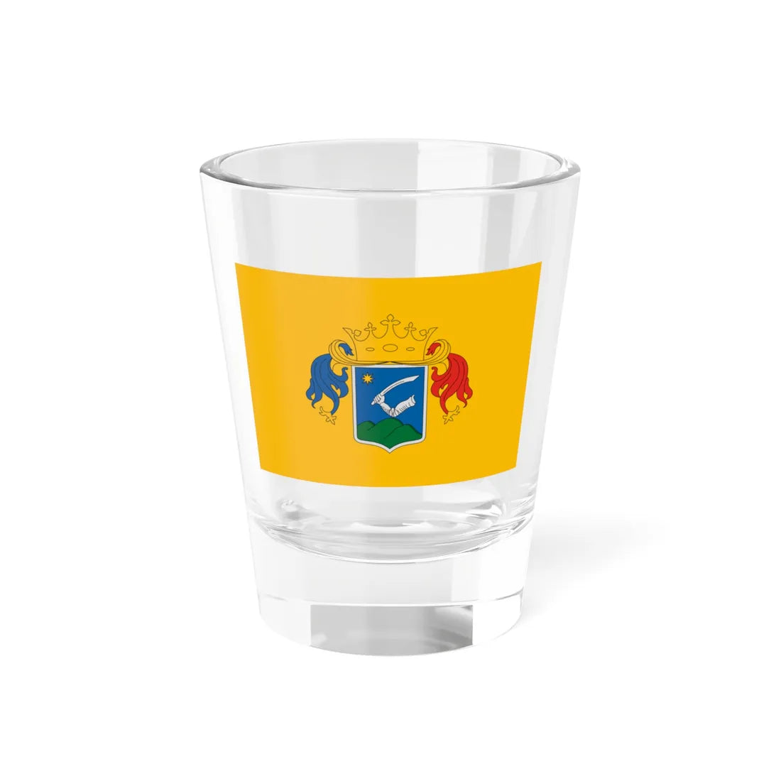 Flag of Nyaregyhaza (Hungary) Shot Glass 1.5oz 1.5oz - Go Mug Yourself