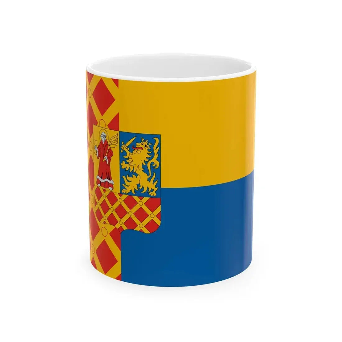 Flag of Nyarlorinc ceremonial (Hungary) White Coffee Mug 11oz - Go Mug Yourself