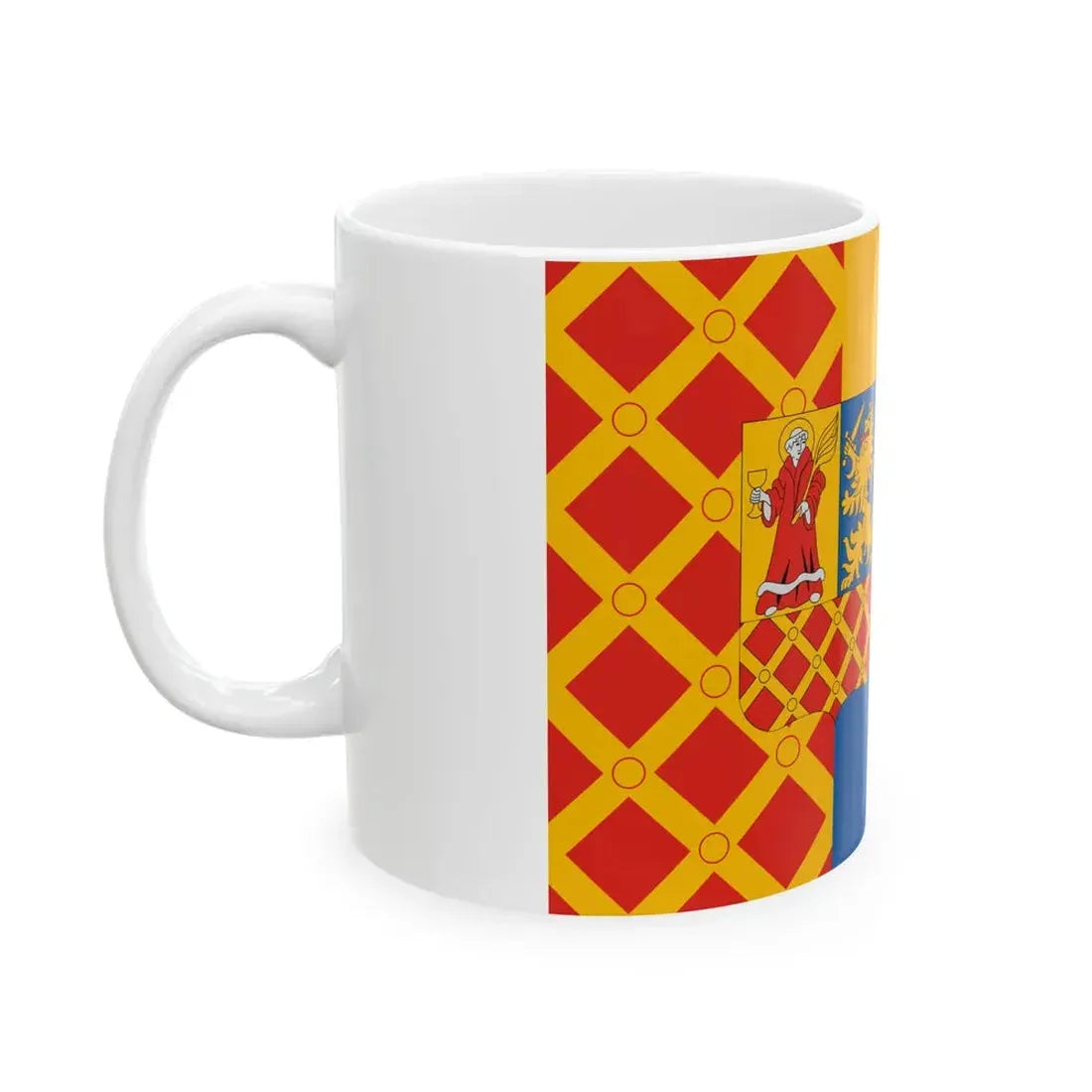 Flag of Nyarlorinc ceremonial (Hungary) White Coffee Mug - Go Mug Yourself