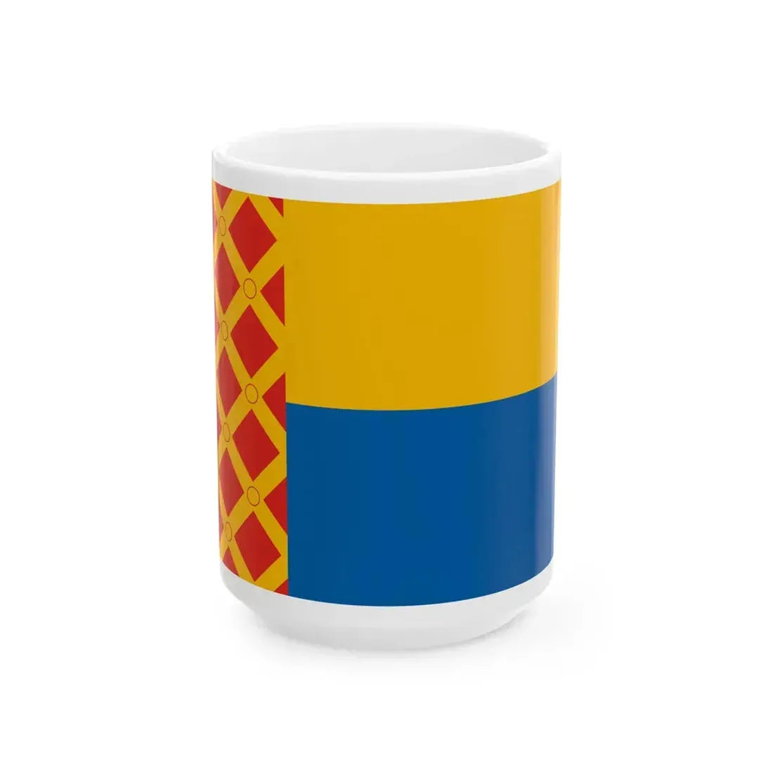 Flag of Nyarlorinc (Hungary) White Coffee Mug 15oz - Go Mug Yourself
