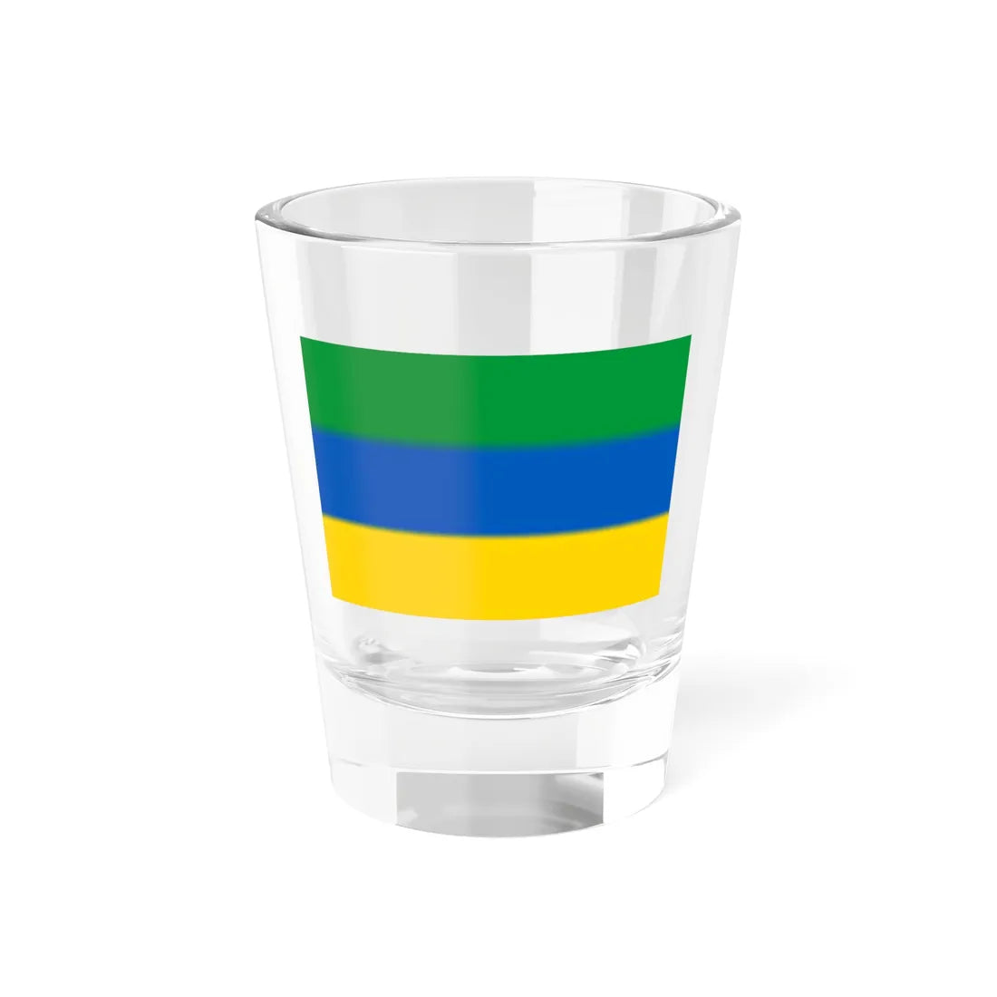 Flag of Nyzhnie Luhansk Oblast (Ukraine) Shot Glass 1.5oz 1.5oz - Go Mug Yourself