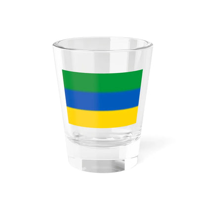 Flag of Nyzhnie Luhansk Oblast (Ukraine) Shot Glass 1.5oz 1.5oz - Go Mug Yourself