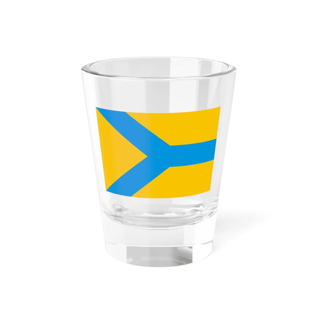 Flag of Nyzhnohirskyi rayon Crimea (Russia) Shot Glass 1.5oz 1.5oz - Go Mug Yourself