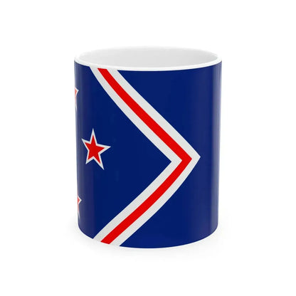 Flag of NZFA (New Zealand) White Coffee Mug 11oz - Go Mug Yourself