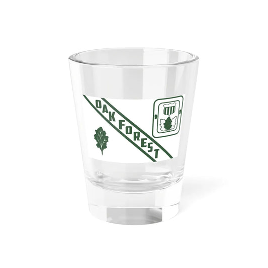 Flag of Oak Forest Illinois (United States) Shot Glass 1.5oz 1.5oz - Go Mug Yourself
