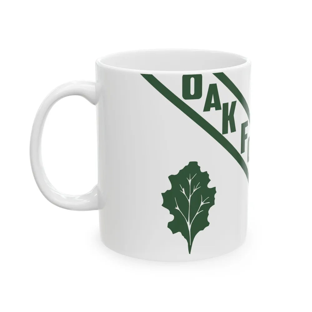 Flag of Oak Forest Illinois (United States) White Coffee Mug - Go Mug Yourself